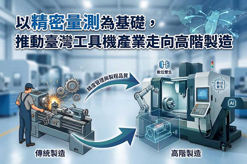 以精密量測為基礎，推動臺灣工具機產業走向高階製造