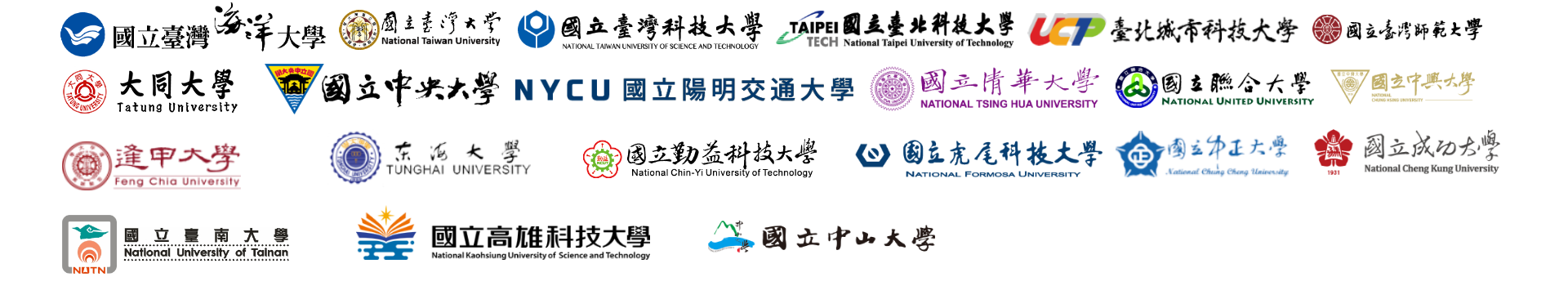 參與大機械學研平台的學校列表